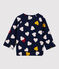 Babies' Quilted Cardigan SMOKING blue/MULTICO white